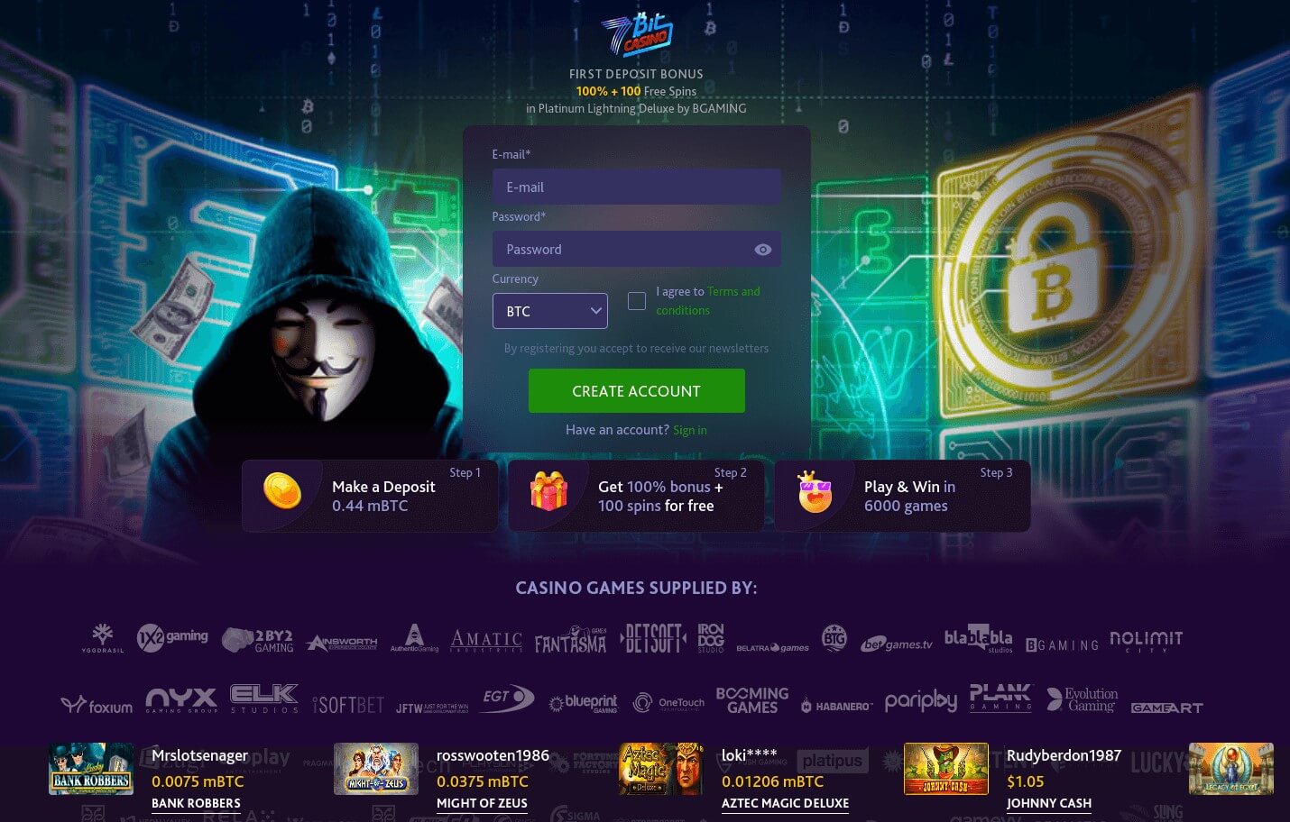 Cách sử dụng mã khuyến mãi 7Bit Casino
